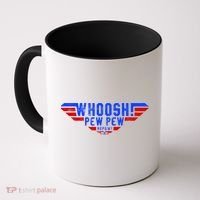 Whoosh! Pew Pew Funny Logo Coffee Mug thumb 0