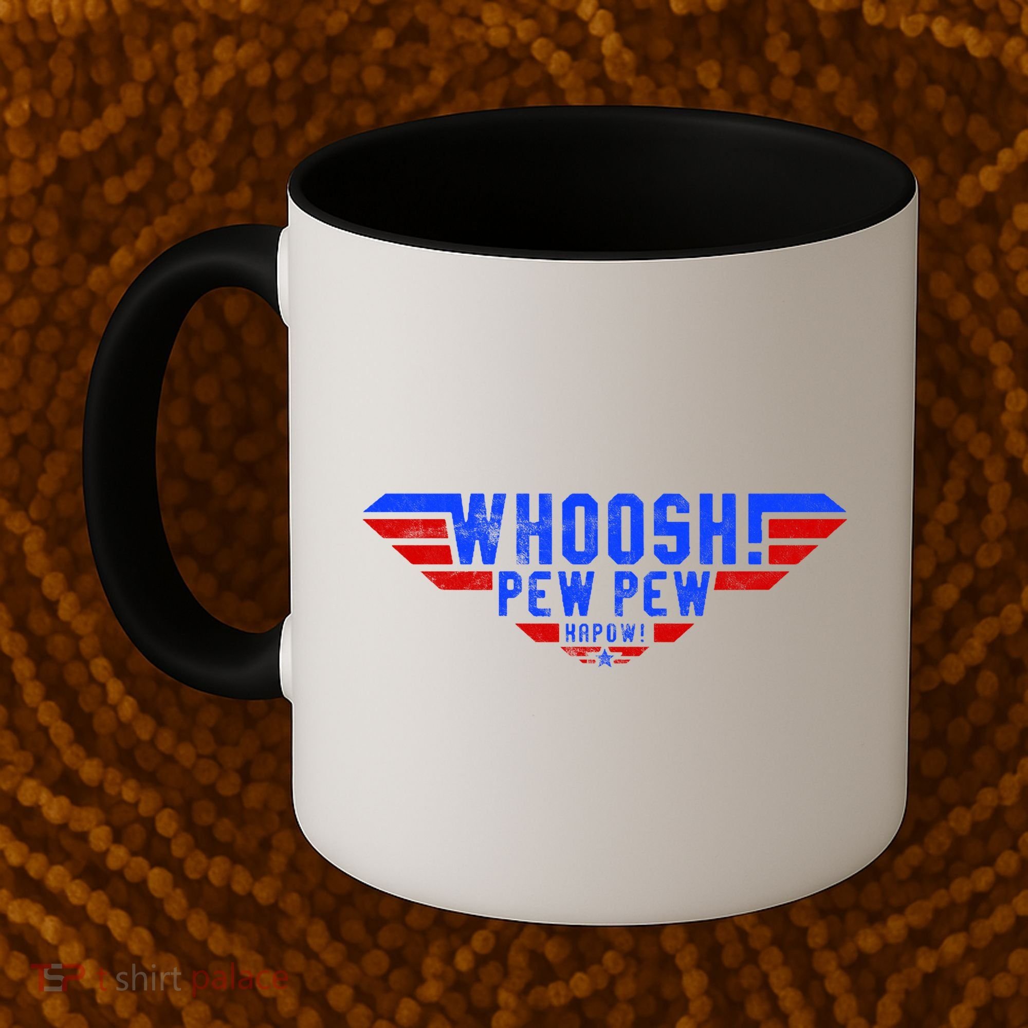 Whoosh! Pew Pew Funny Logo Coffee Mug