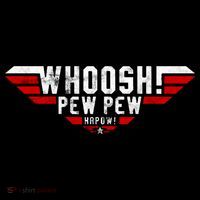 Whoosh! Pew Pew Funny Logo Women's Hoodie thumb 2