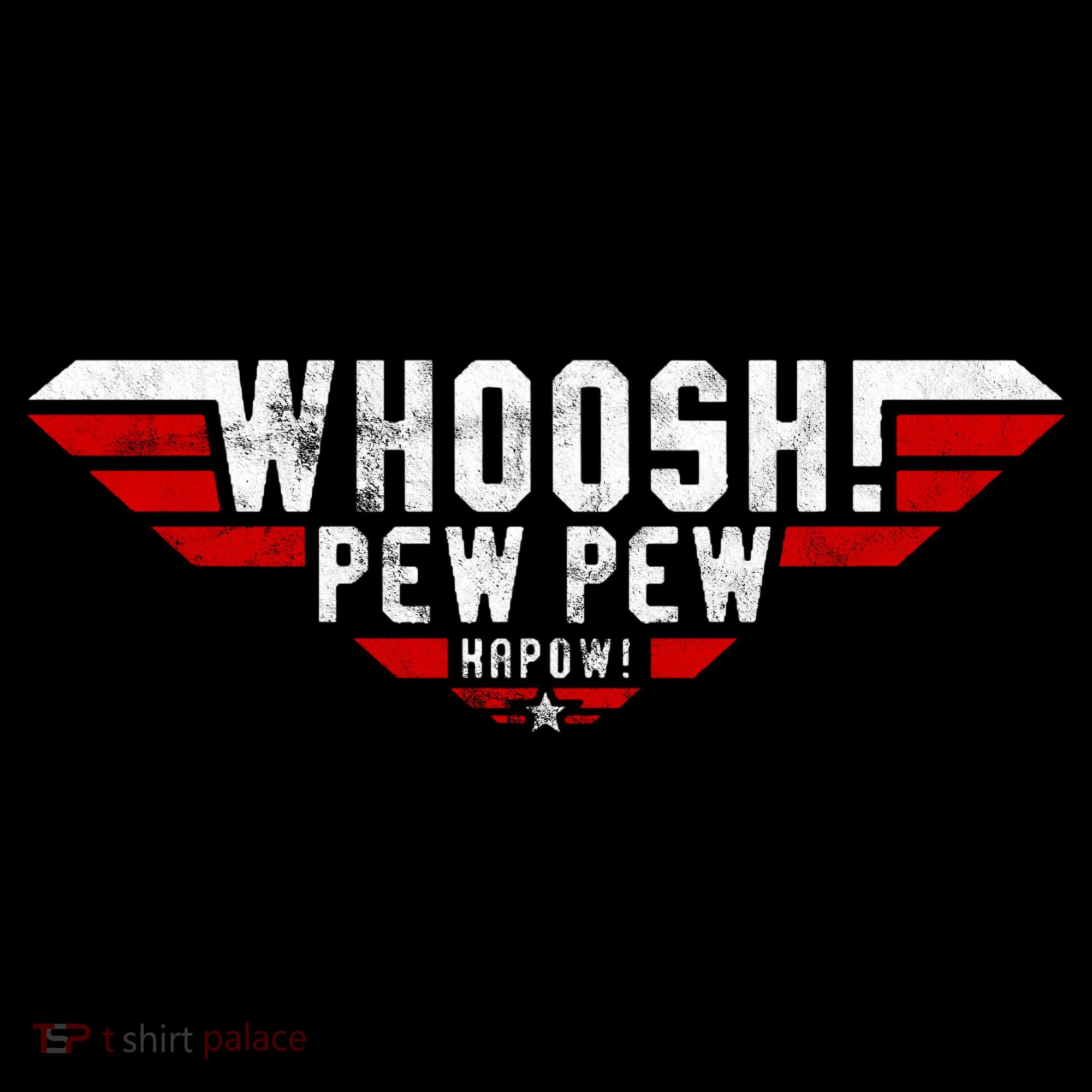 Whoosh! Pew Pew Funny Logo Women's Hoodie