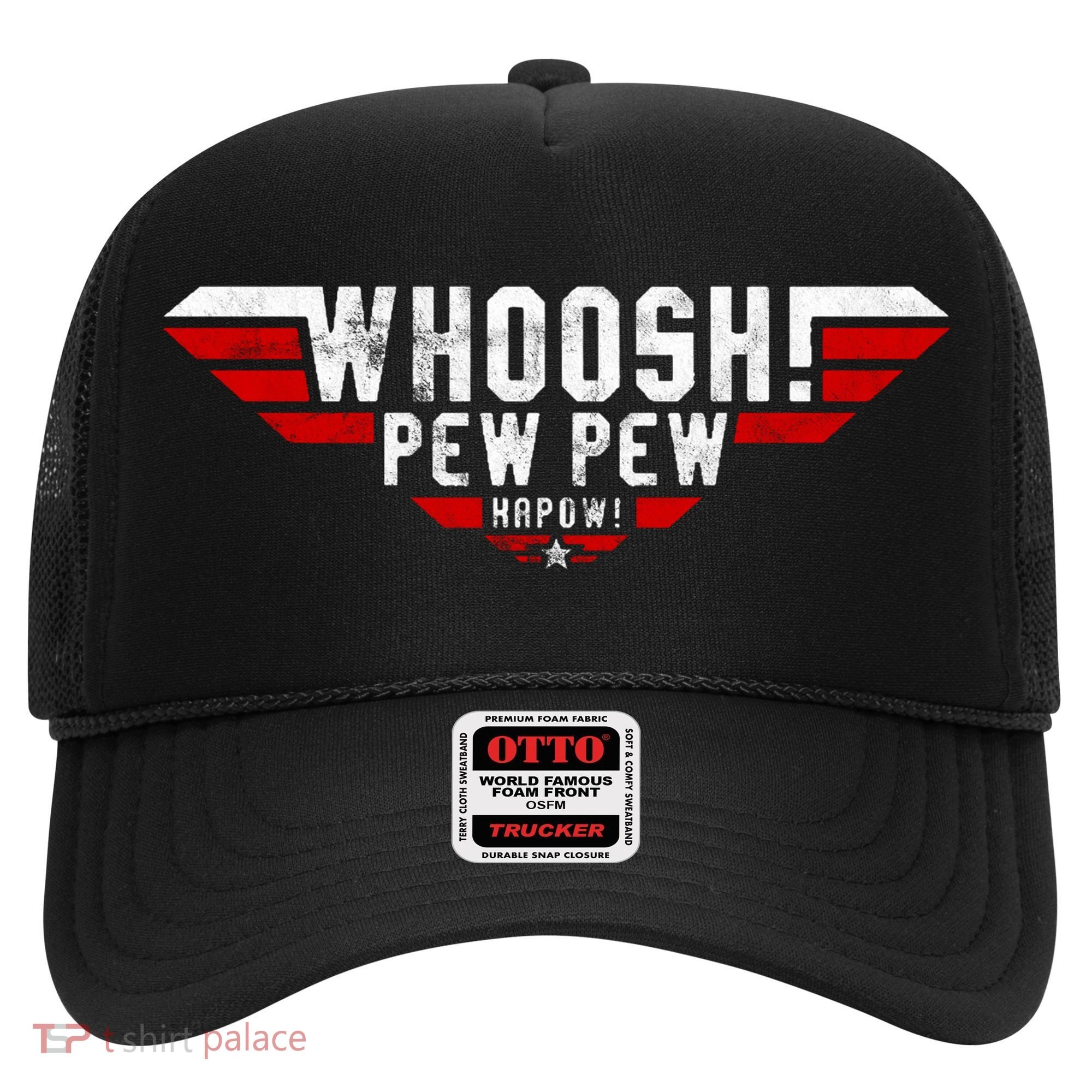 Whoosh! Pew Pew Funny Logo Hat