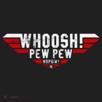 Whoosh! Pew Pew Funny Logo Hat thumb 2