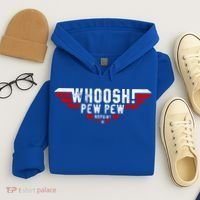 Whoosh! Pew Pew Funny Logo Hoodie thumb 4