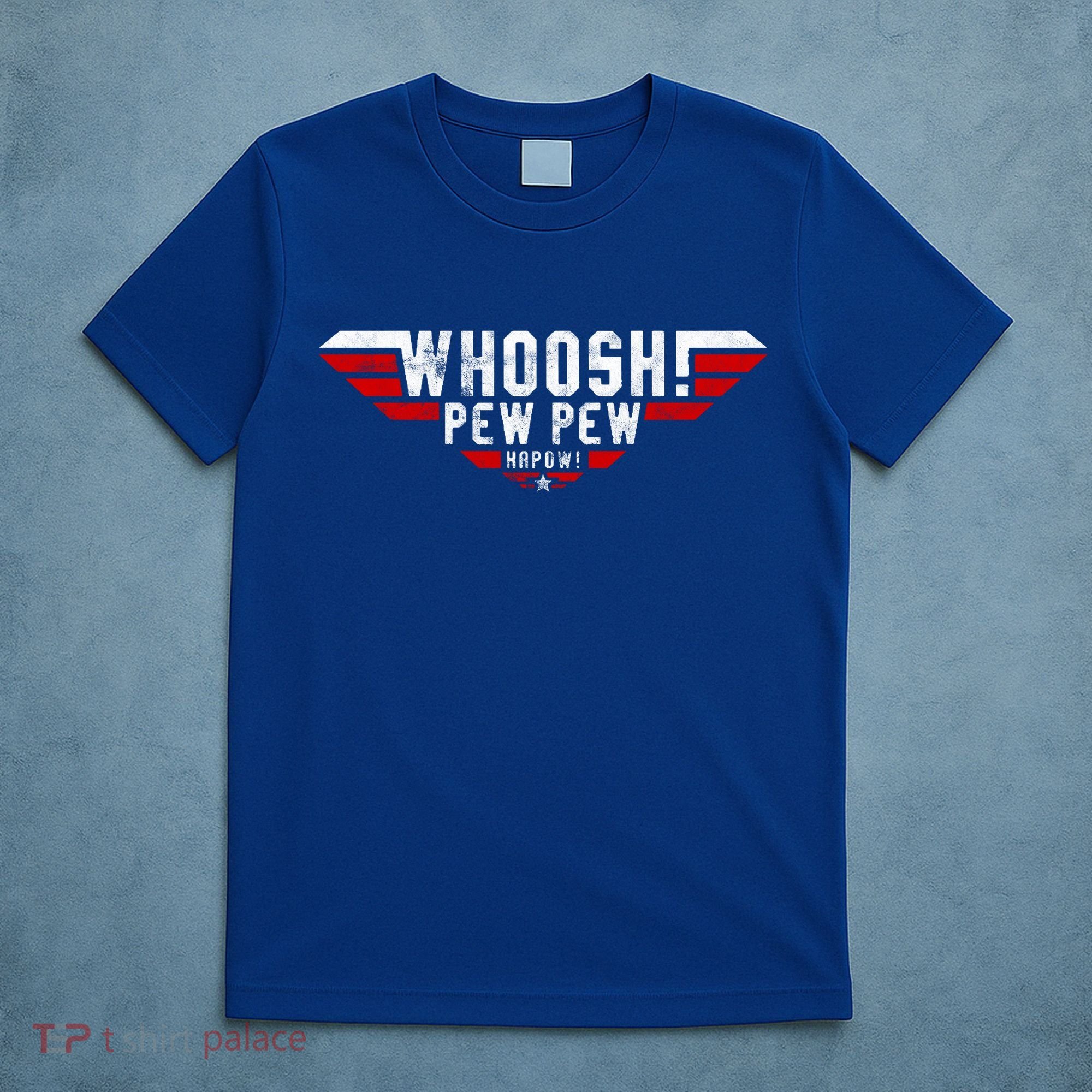 Whoosh! Pew Pew Funny Logo T-Shirt