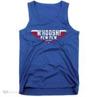 Whoosh! Pew Pew Funny Logo Tank Top thumb 0