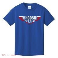 Whoosh! Pew Pew Funny Logo Kids T-Shirt thumb 0
