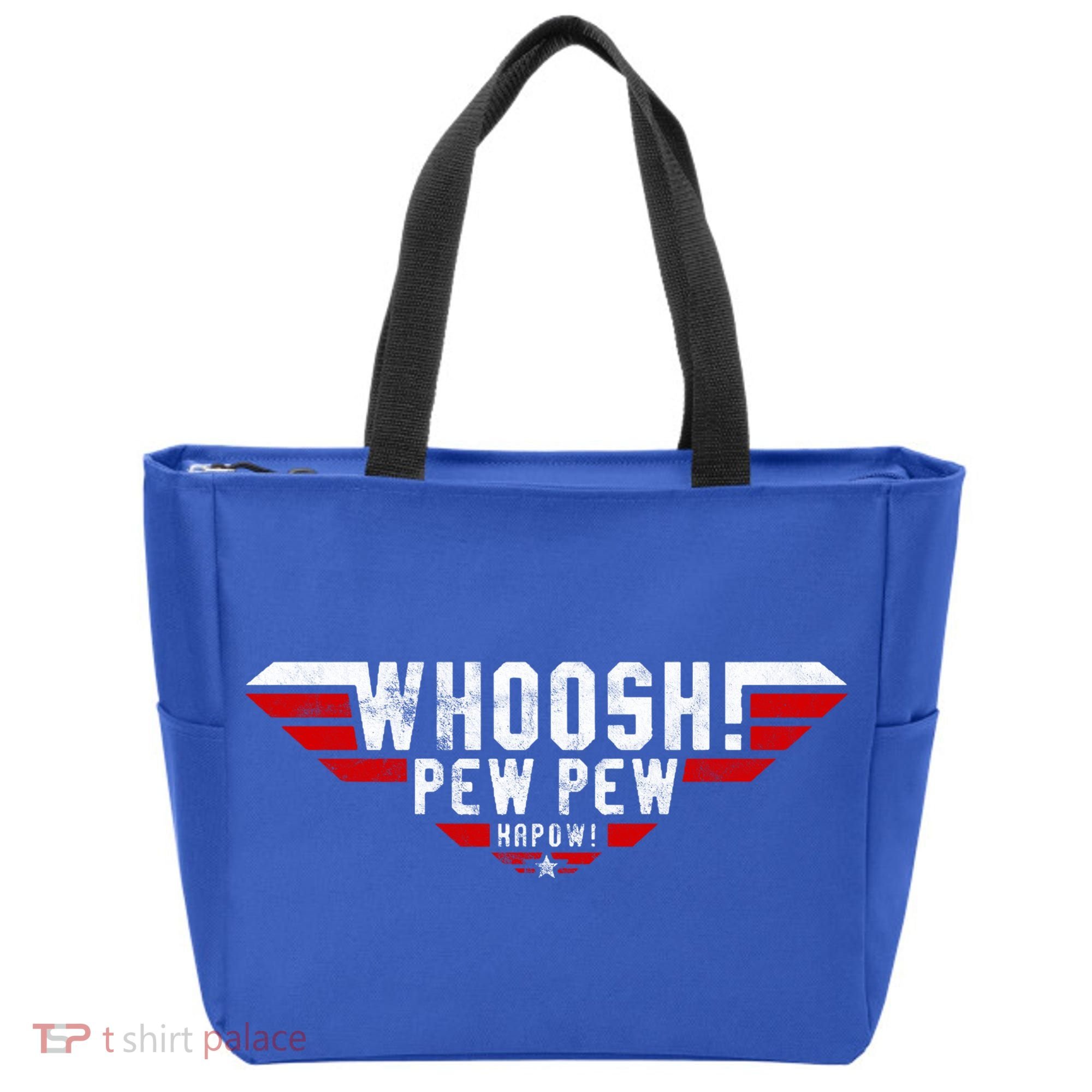 Whoosh! Pew Pew Funny Logo Tote Bag