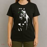 Wild Proud Panther With Cool Green Eyes Shows T-Shirt thumb 4