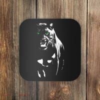 Wild Proud Panther With Cool Green Eyes Shows Coaster thumb 0