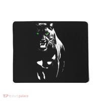 Wild Proud Panther With Cool Green Eyes Shows Mousepad thumb 0