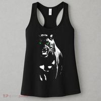 Wild Proud Panther With Cool Green Eyes Shows Women's Tank Top thumb 3