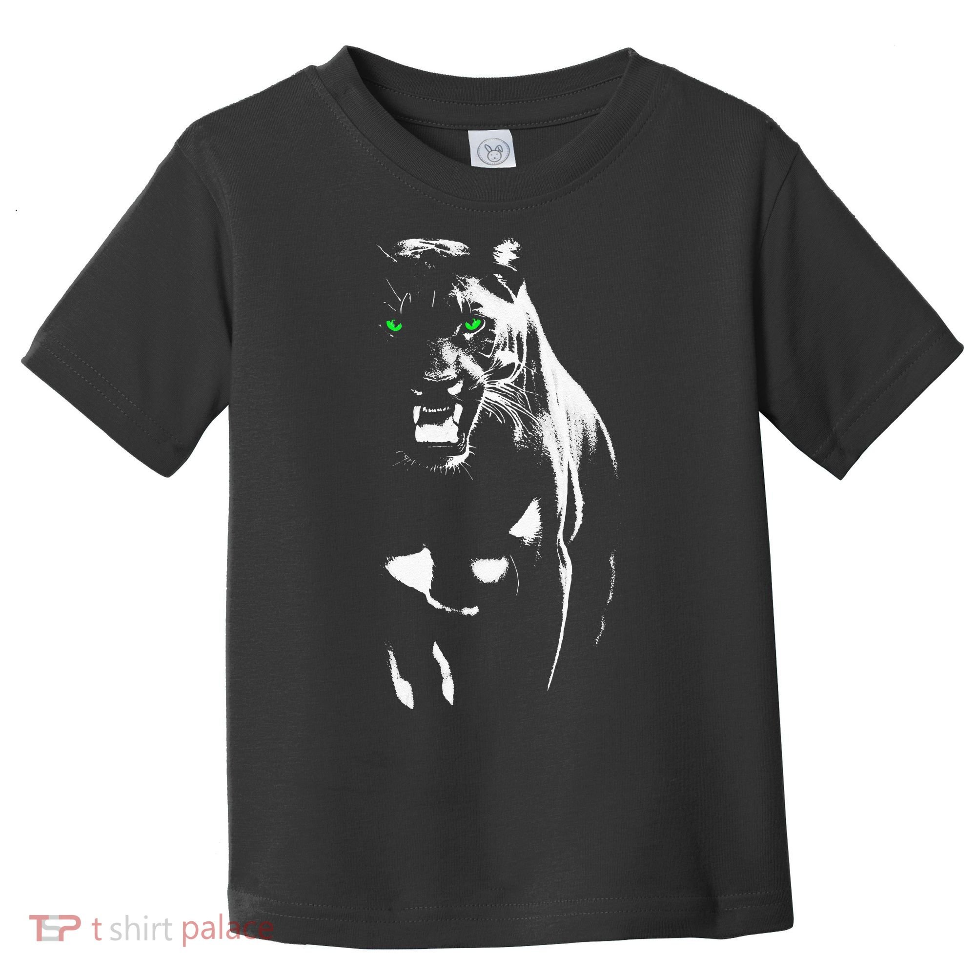 Wild Proud Panther With Cool Green Eyes Shows Toddler T-Shirt