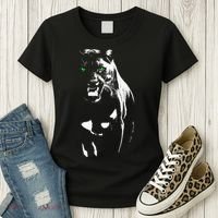 Wild Proud Panther With Cool Green Eyes Shows Women's T-Shirt thumb 3