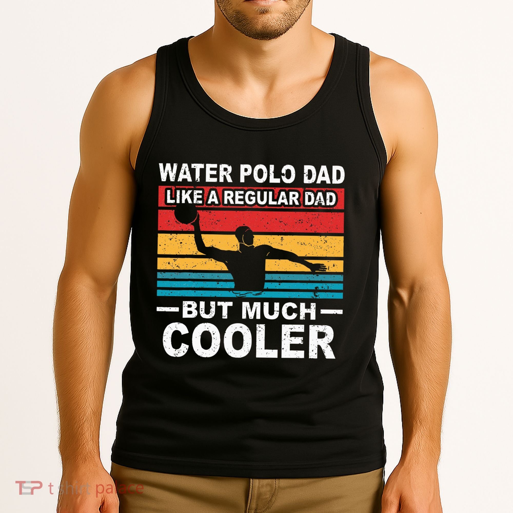 Water Polo Player Father Water Polo Sport Dad Tank Top