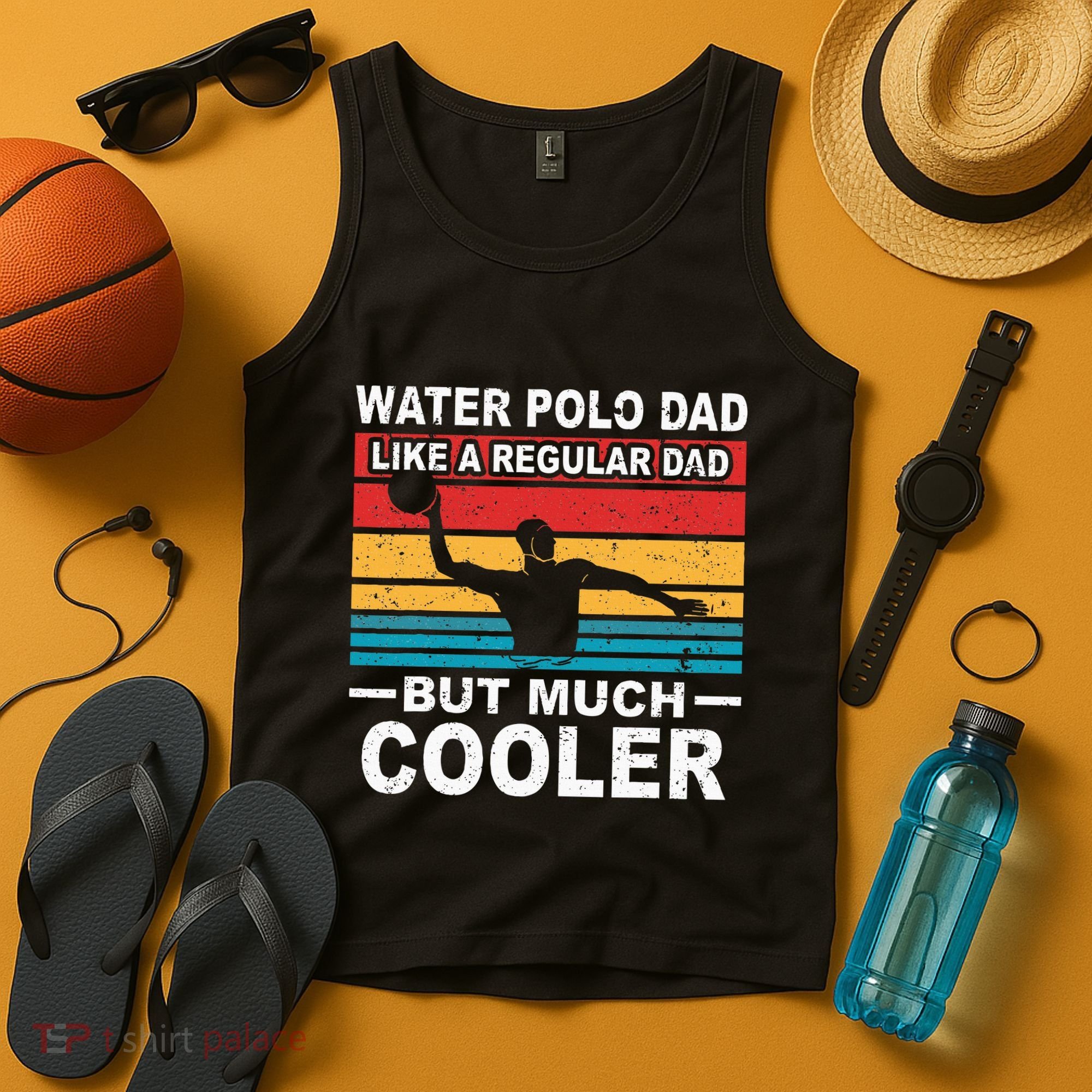 Water Polo Player Father Water Polo Sport Dad Tank Top
