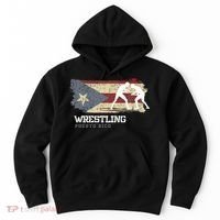 Wrestling Puerto Rico Combat Sports Player Wrestling Hoodie thumb 0