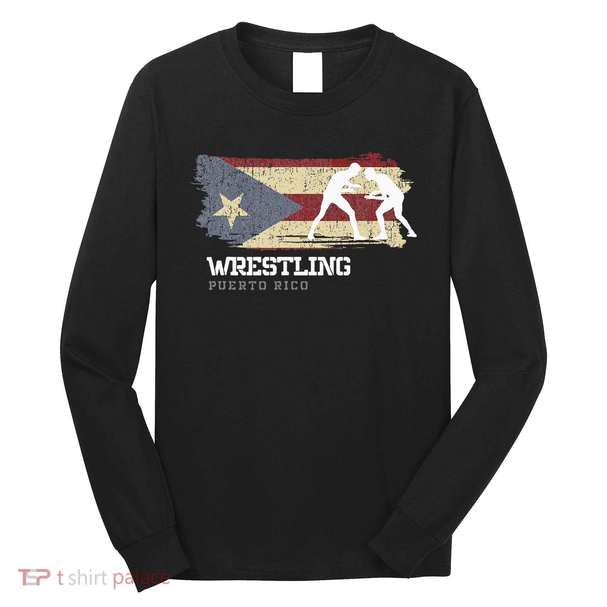 Wrestling Puerto Rico Combat Sports Player Wrestling Long Sleeve Shirt