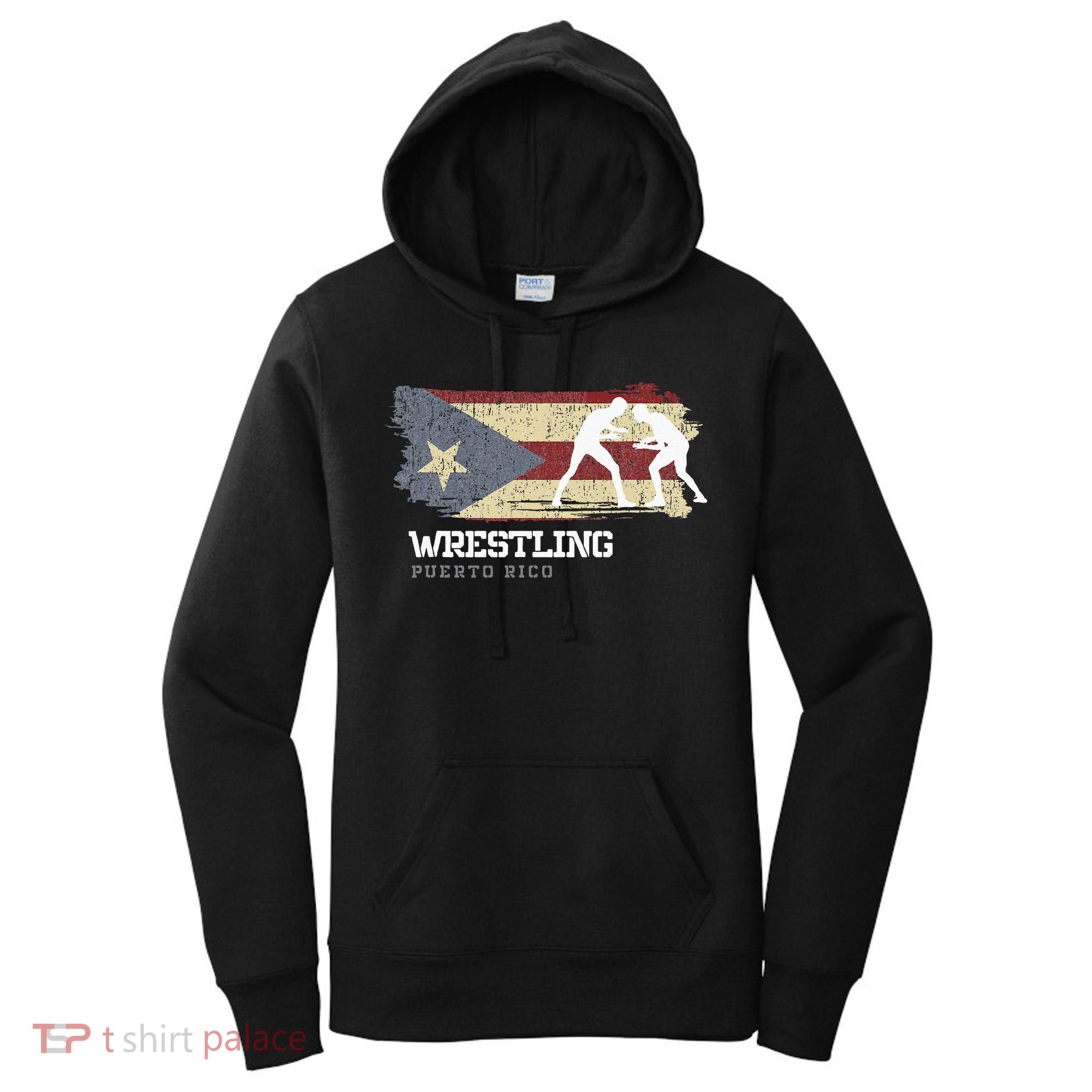 Wrestling Puerto Rico Combat Sports Player Wrestling Women's Hoodie