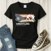 Wrestling Puerto Rico Combat Sports Player Wrestling Women's T-Shirt thumb 3