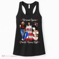 Womens Puerto Rican Style Boricua Queen Mom Womens Puerto Rico Women's Tank Top thumb 0