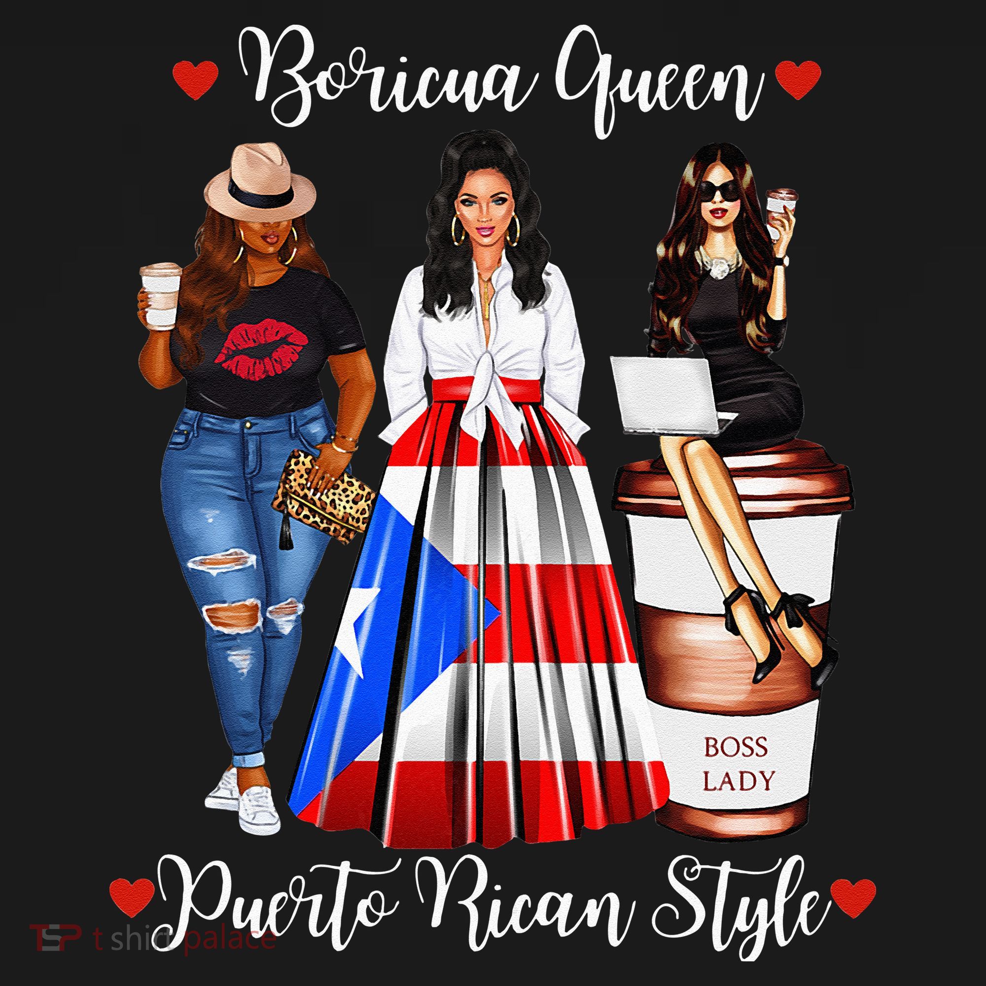 Womens Puerto Rican Style Boricua Queen Mom Womens Puerto Rico Women's Tank Top