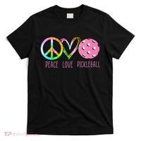 Womens Pickleball Retired Ladies Peace Love Pickleball T-Shirt thumb 0