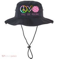 Womens Pickleball Retired Ladies Peace Love Pickleball Bucket Hat thumb 0