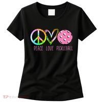 Womens Pickleball Retired Ladies Peace Love Pickleball Women's T-Shirt thumb 0
