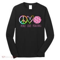 Womens Pickleball Retired Ladies Peace Love Pickleball Long Sleeve Shirt thumb 0