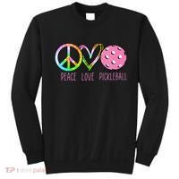 Womens Pickleball Retired Ladies Peace Love Pickleball Sweatshirt thumb 0