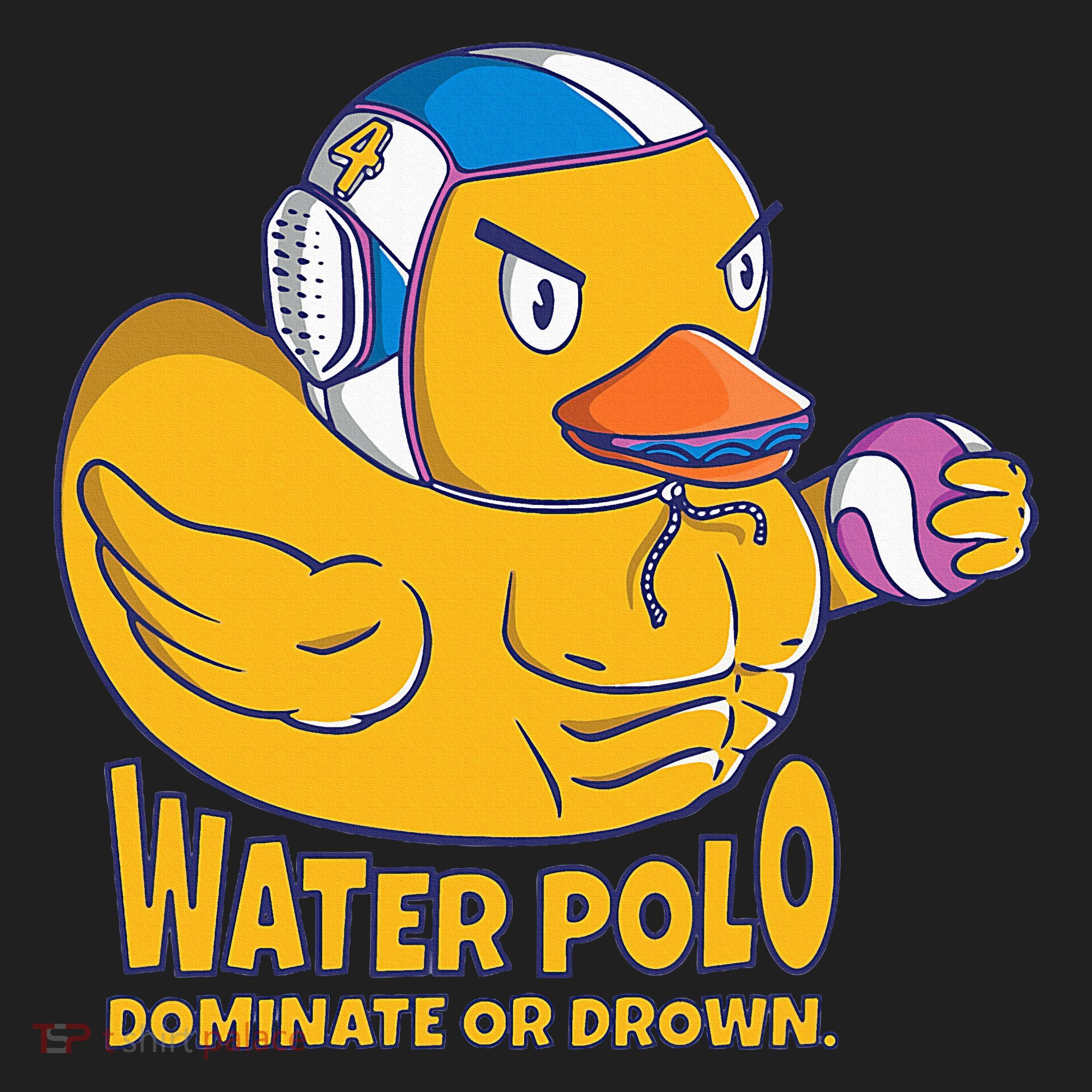 Water Polo Rubber Duck Dominate Or Drown On Women's Sweatshirt