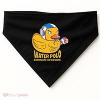 Water Polo Rubber Duck Dominate Or Drown On USA-Made Doggie Bandana thumb 0