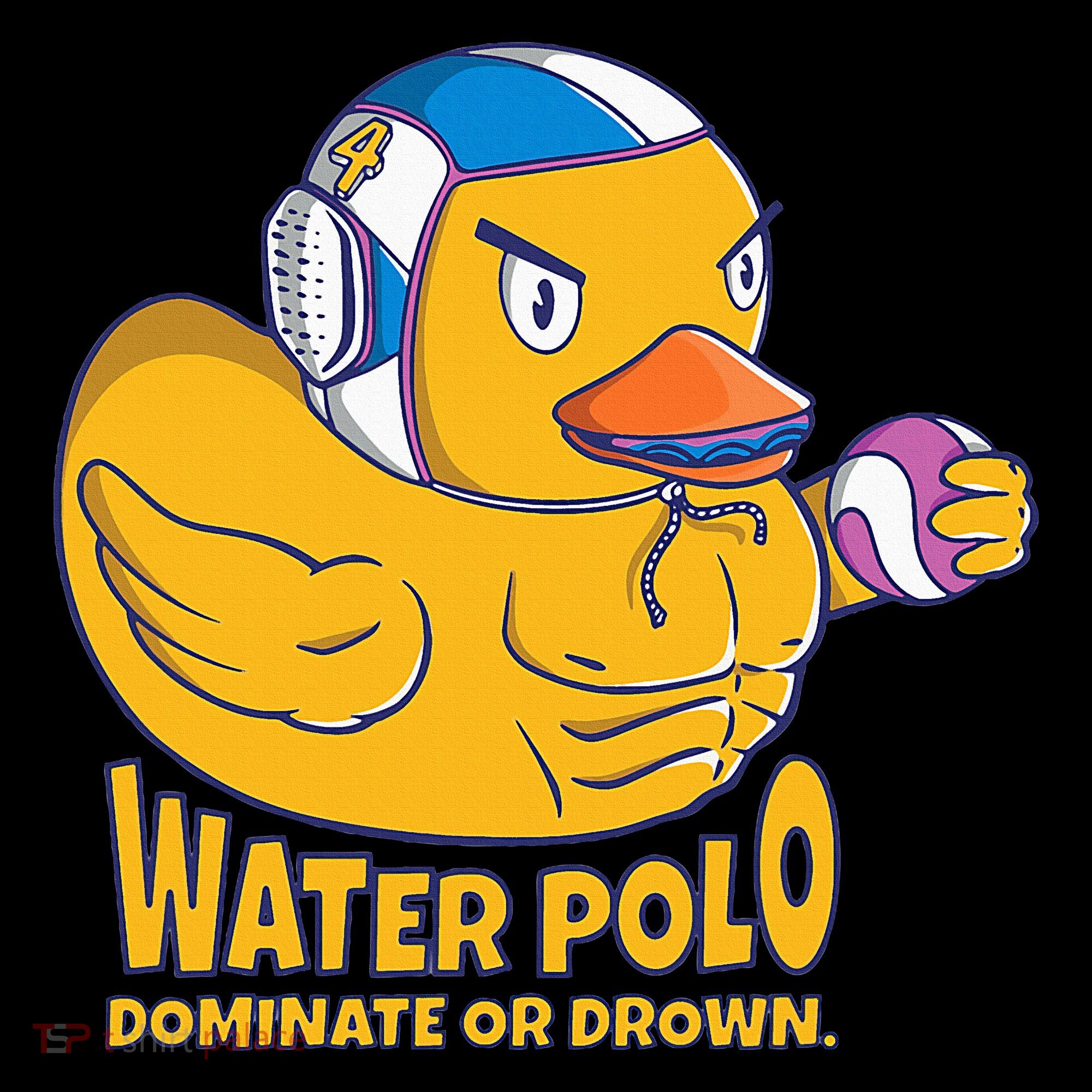 Water Polo Rubber Duck Dominate Or Drown On USA-Made Doggie Bandana