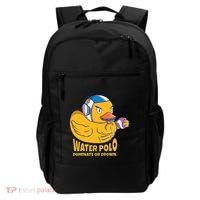 Water Polo Rubber Duck Dominate Or Drown On Backpack thumb 0