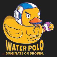 Water Polo Rubber Duck Dominate Or Drown On Beanie thumb 2