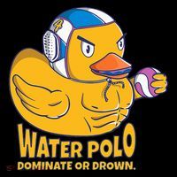 Water Polo Rubber Duck Dominate Or Drown On Ornament thumb 1