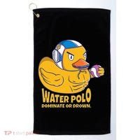 Water Polo Rubber Duck Dominate Or Drown On Golf Towel thumb 0