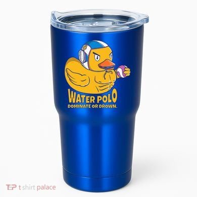 Water Polo Rubber Duck Dominate Or Drown On Tumbler