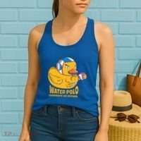 Water Polo Rubber Duck Dominate Or Drown On Women's Tank Top thumb 2