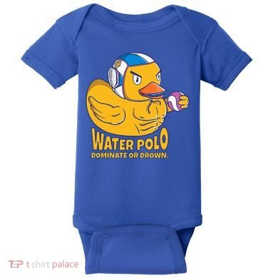 Water Polo Rubber Duck Dominate Or Drown On Baby Bodysuit