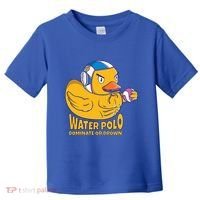 Water Polo Rubber Duck Dominate Or Drown On Toddler T-Shirt thumb 0