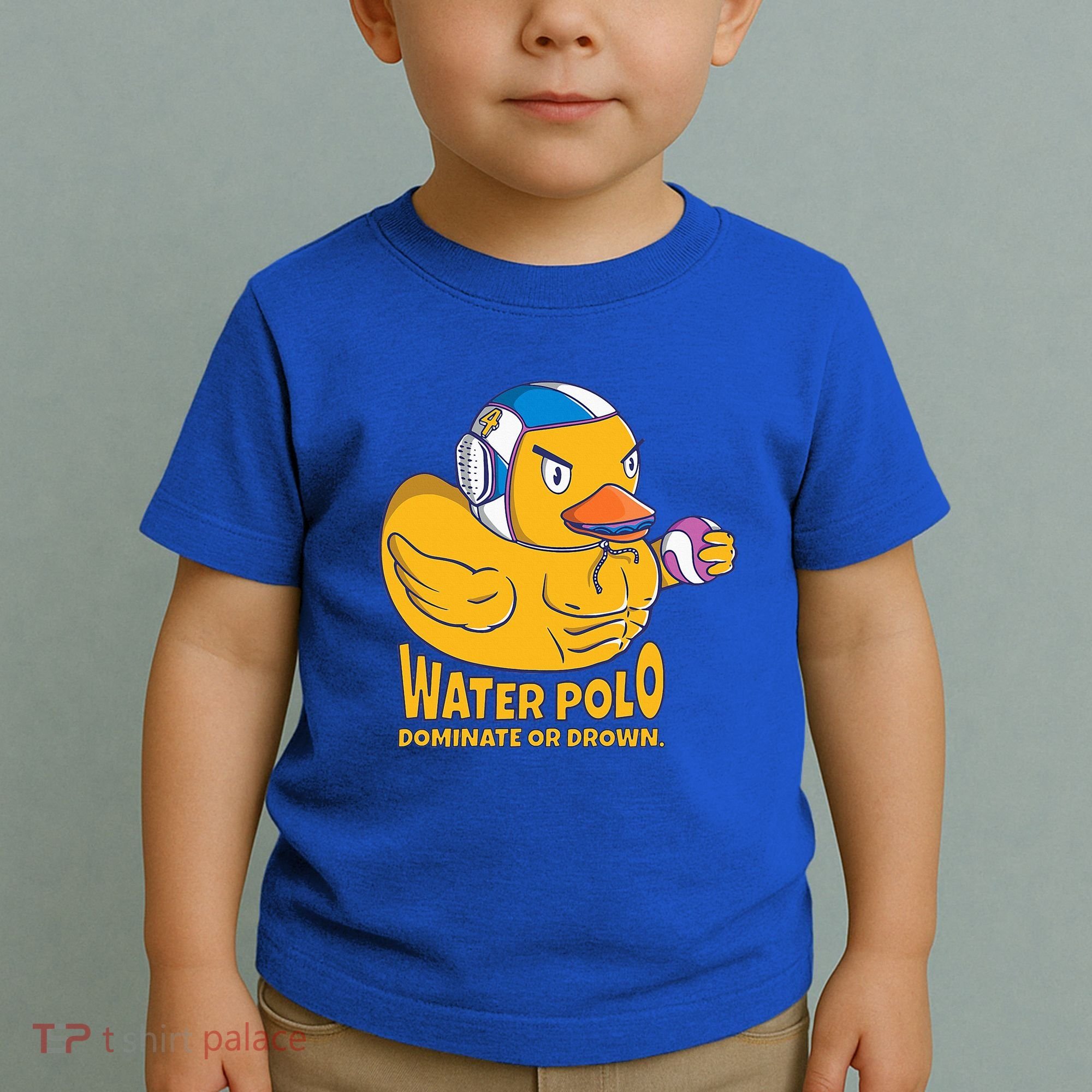 Water Polo Rubber Duck Dominate Or Drown On Toddler T-Shirt