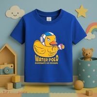 Water Polo Rubber Duck Dominate Or Drown On Toddler T-Shirt thumb 3