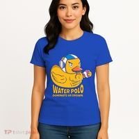 Water Polo Rubber Duck Dominate Or Drown On Women's T-Shirt thumb 4
