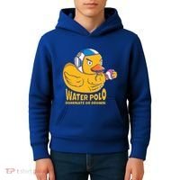 Water Polo Rubber Duck Dominate Or Drown On Kids Hoodie thumb 4