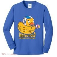 Water Polo Rubber Duck Dominate Or Drown On Kids Long Sleeve Shirt thumb 0