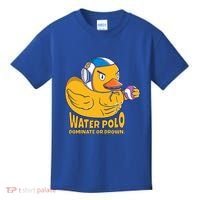 Water Polo Rubber Duck Dominate Or Drown On Kids T-Shirt thumb 0