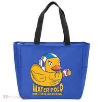 Water Polo Rubber Duck Dominate Or Drown On Tote Bag thumb 0