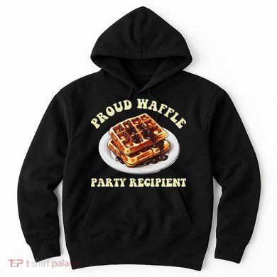 Waffle Party Recipient Retro Funny Hoodie