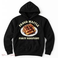Waffle Party Recipient Retro Funny Hoodie thumb 0